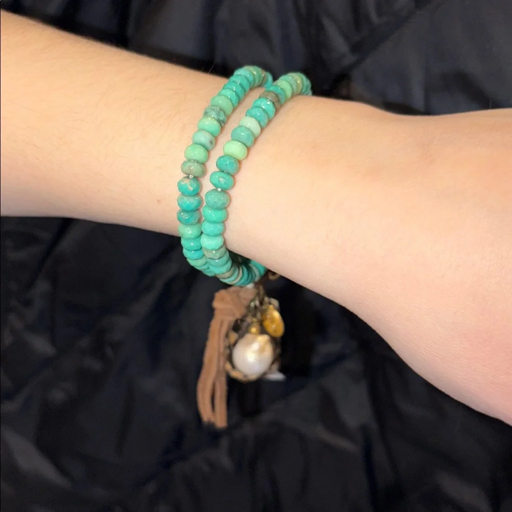 NWT! CANOE - three strand, Peruvian opal bracelet - Picture 5 of 8